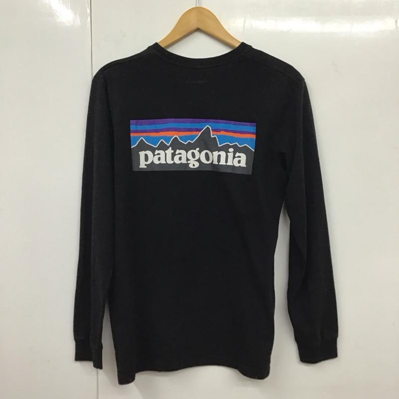 パタゴニア patagonia Tシャツ 長袖 39161fa19 長袖カットソー プリントTシャツ S プリント 黒 / ブラック /  メンズ USED 古着 中古 10131553