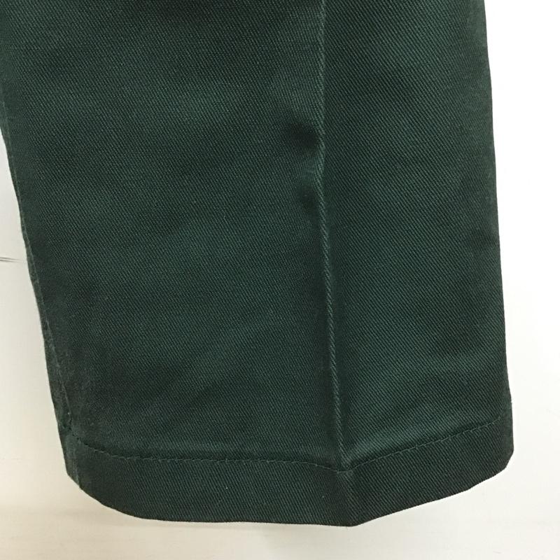 ディッキーズ Dickies パンツ ワークパンツ、ペインターパンツ センタータックパンツ ワイドパンツ ワークパンツ カジュアルジーンズ 30インチ 無地 緑 / グリーン /  メンズ USED 古着 中古 10105594
