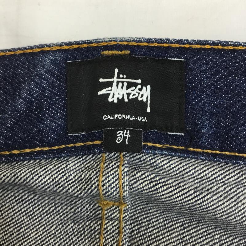 ステューシー STUSSY パンツ デニム、ジーンズ ストレートデニム 34 無地 青 / ブルー /  メンズ USED 古着 中古 10106154