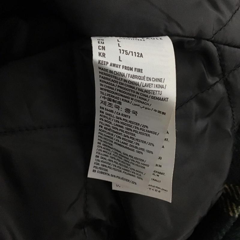 アメリカンイーグル AMERICANEAGLE ジャケット、上着 ジャケット、ブレザー ジップアップジャケット パーカージャケット アウター L チェック マルチカラー / マルチカラー /  メンズ USED 古着 中古 10141600
