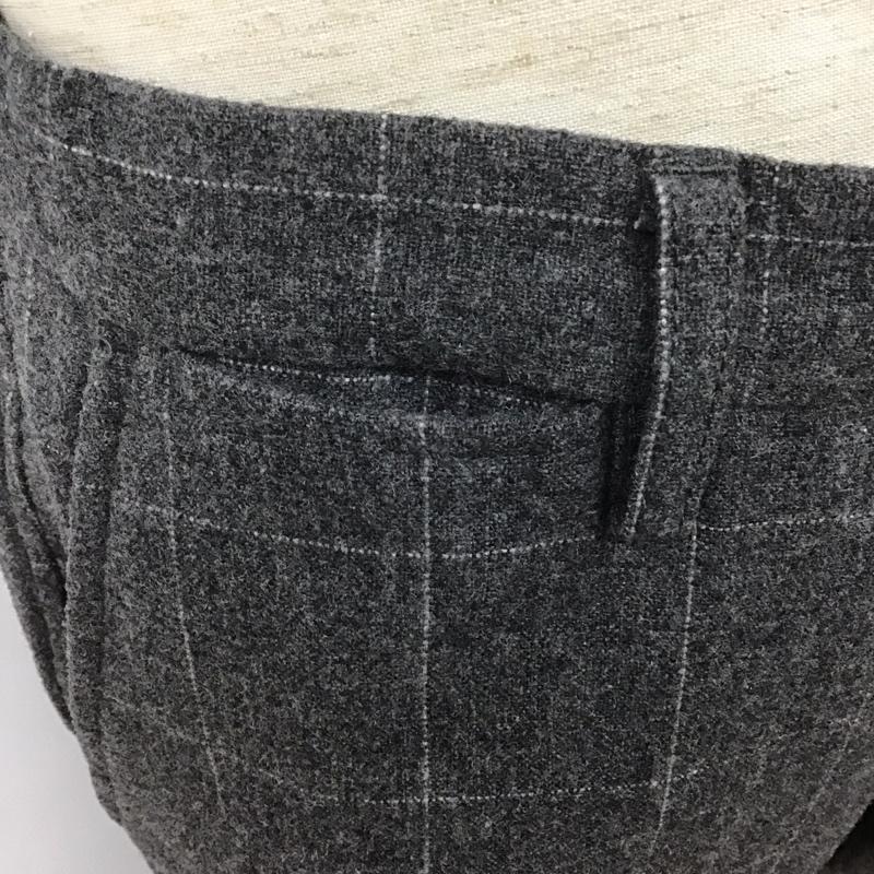 シップスジェネラルサプライ SHIPS GENERAL SUPPLY パンツ スラックス スラックス ワイドパンツ カジュアルパンツ ストレートパンツ チェックパンツ M チェック 灰 / グレー /  メンズ USED 古着 中古 10107259