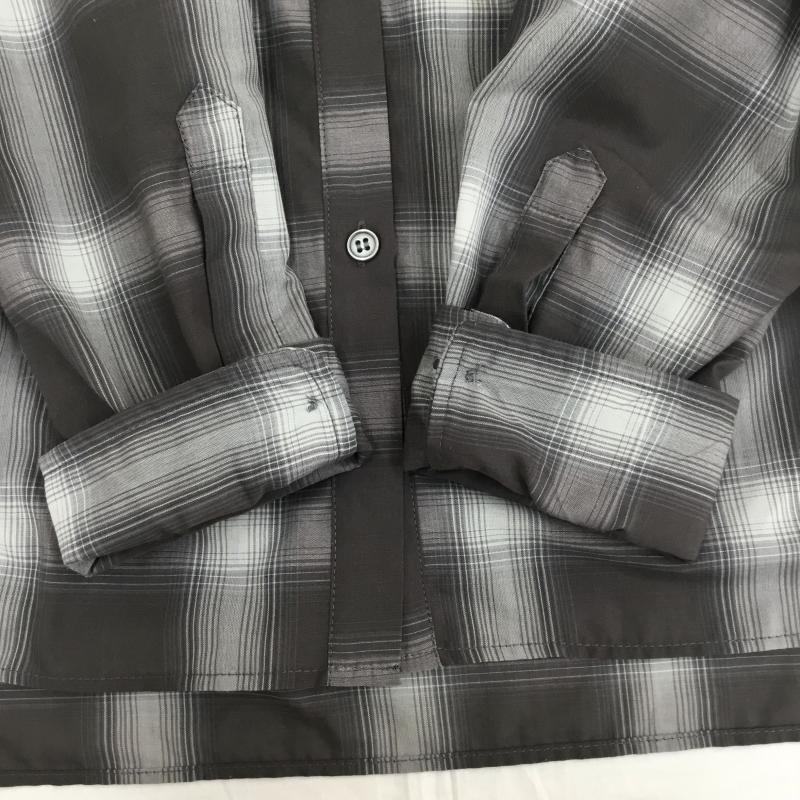 グローバルワーク GLOBAL WORK シャツ、ブラウス 長袖 M チェック 灰 / グレー / X チャコールグレー / チャコールグレー /  レディース USED 古着 中古 10143946