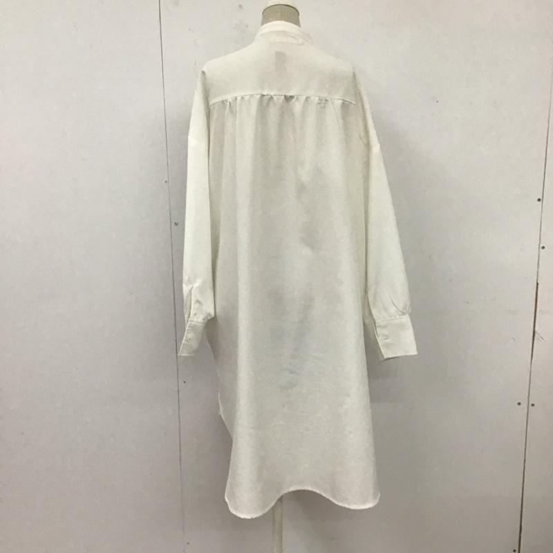 マジェスティックレゴン MAJESTIC LEGON シャツ、ブラウス 長袖 ワンピース FREE 無地 白 / ホワイト /  レディース USED 古着 中古 10121721