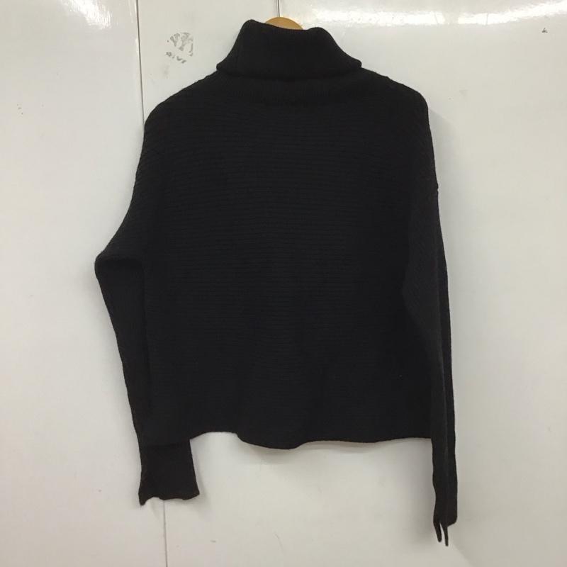 ザラ ZARA ニット、セーター 長袖 タートルネック S 無地 黒 / ブラック /  レディース USED 古着 中古 10129322