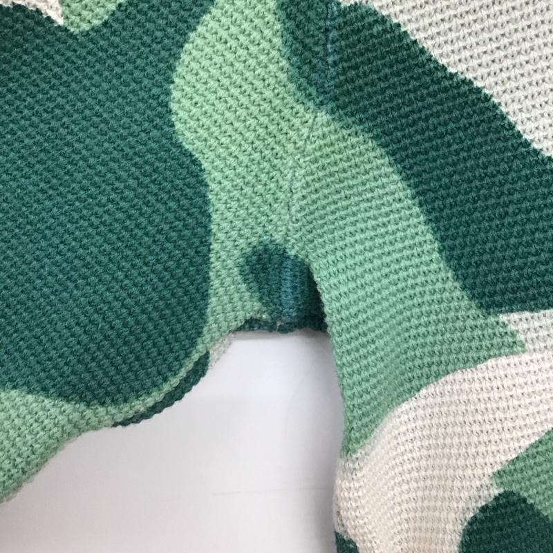 ザラメン ZARA MAN カットソー 長袖 長袖カットソー プリントカットソー クルーネック ワッフル XL カモフラージュ柄・迷彩 マルチカラー / マルチカラー /  メンズ USED 古着 中古 10149747
