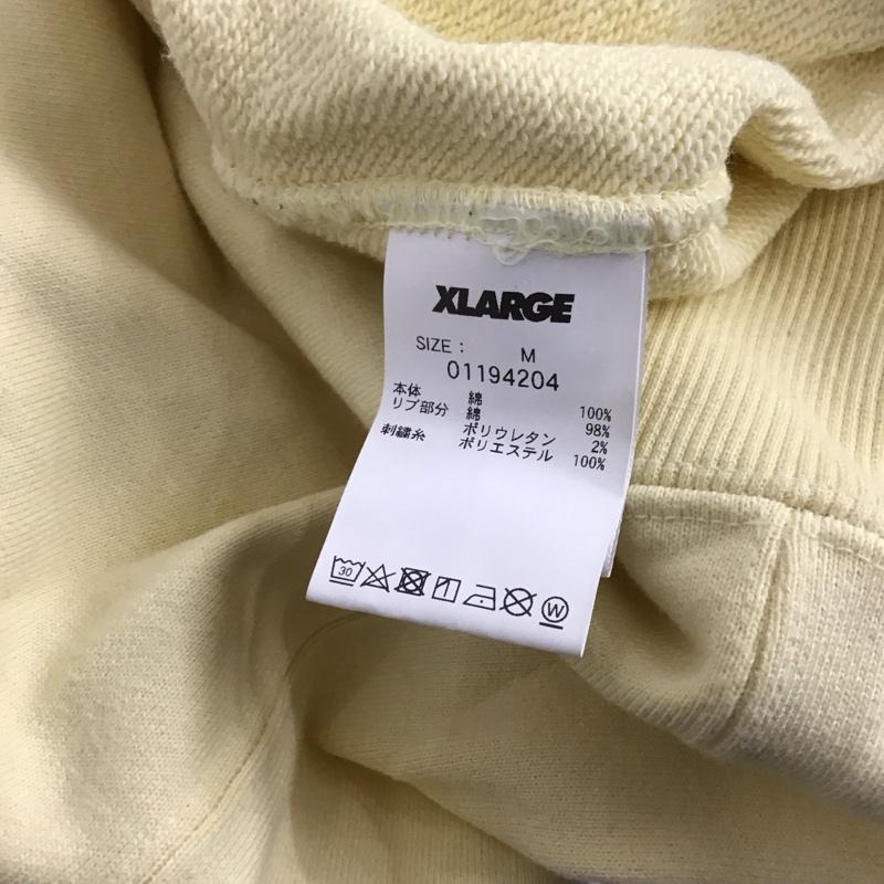 エクストララージ XLARGE パーカー 長袖 M ロゴ、文字 黄 / イエロー /  メンズ USED 古着 中古 10124536