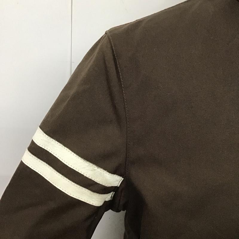 ショット schott ジャケット、上着 ジャケット、ブレザー ジップアップジャケット ジャンパー ジャケット カジュアルジャケット アウター 40 ロゴ、文字 茶 / ブラウン /  メンズ USED 古着 中古 10108040