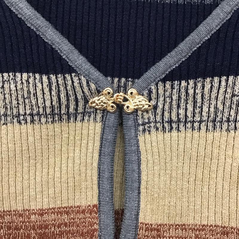 エヴリス EVRIS カーディガン 長袖 FREE  マルチカラー / マルチカラー /  レディース USED 古着 中古 10141742