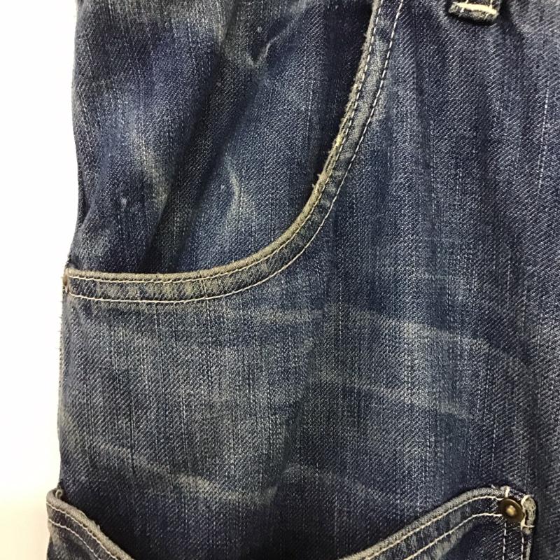 ラフンタフ Ruff n Tuff パンツ デニム、ジーンズ デニムパンツ ワイドパンツ カジュアルパンツ カーゴパンツ hectic masterpiece L ロゴ、文字 インディゴ / インディゴ /  メンズ USED 古着 中古 10149288