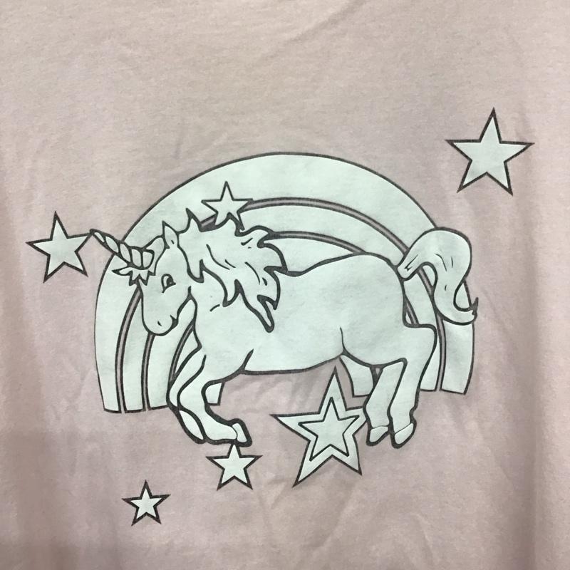 ヴェトモン VETEMENTS Tシャツ 半袖 ユニコーン 21SS Magic Unicorn Tee マジックユニコーン L プリント 桃 / ピンク /  メンズ USED 古着 中古 10134857