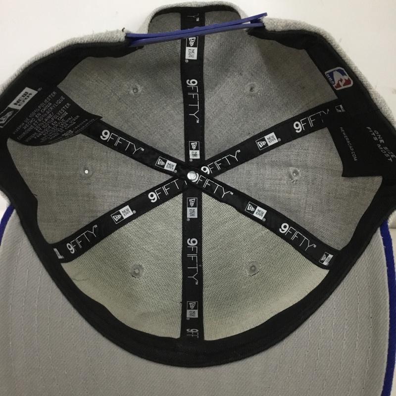 ニューエラ NEW ERA 帽子 キャップ GOLDEN STATE WARRIORS ロゴ、文字 青 / ブルー / X 灰 / グレー /  メンズ USED 古着 中古 10125218