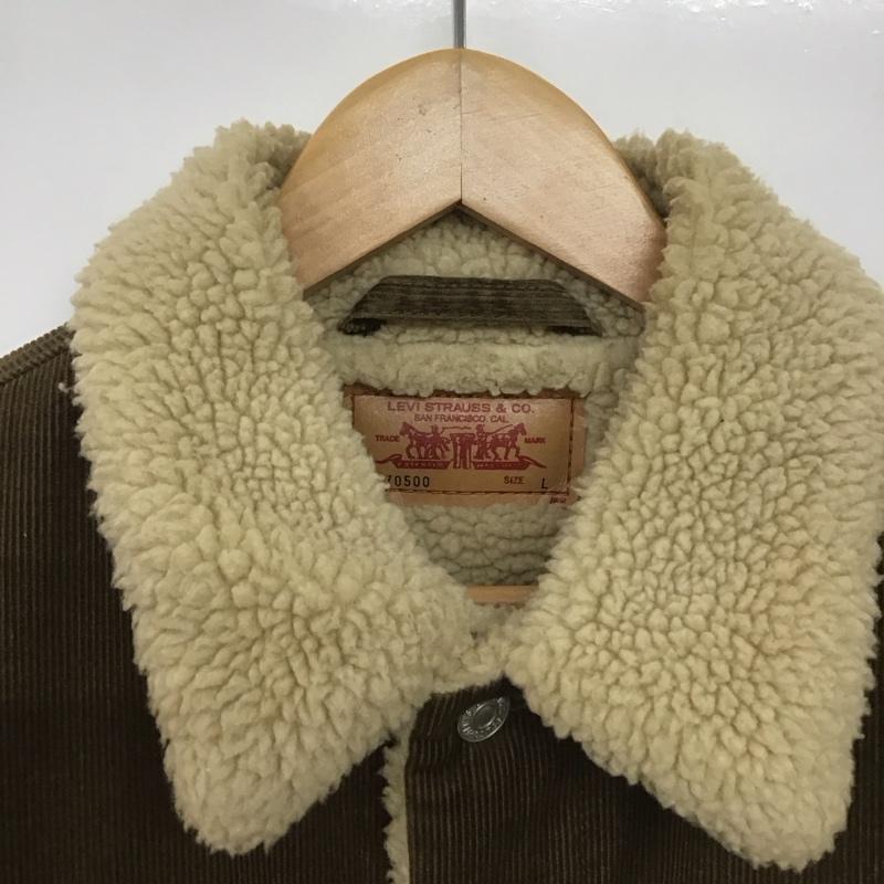 リーバイストラウスアンドコー Levi Strauss & co. ジャケット、上着 ジャケット、ブレザー コーデュロイジャケット カジュアルジャケット アウター L 無地 茶 / ブラウン /  メンズ USED 古着 中古 10139704