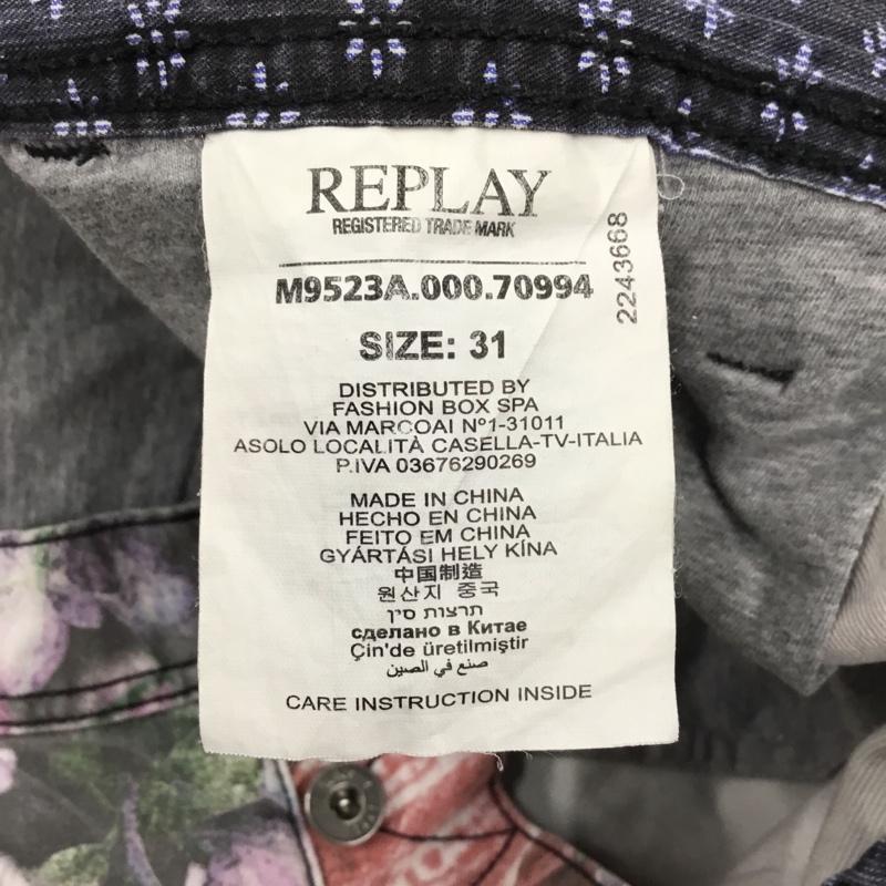 リプレイ REPLAY パンツ ショートパンツ 31インチ 総柄 X 花柄 マルチカラー / マルチカラー /  メンズ USED 古着 中古 10108395