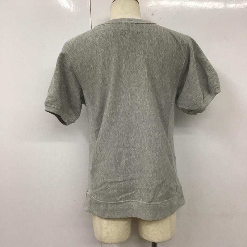 チャンピオン Champion トレーナー 半袖 C8-H022 REVERSE WEAVE スウェット L ワンポイント 灰 / グレー /  メンズ USED 古着 中古 10112934