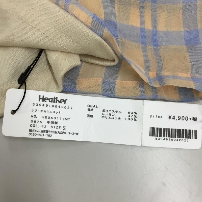 ヘザー Heather パンツ ショートパンツ ショートパンツ ハーフパンツ カジュアルパンツ フレアパンツ S チェック マルチカラー / マルチカラー /  レディース USED 古着 中古 10114273