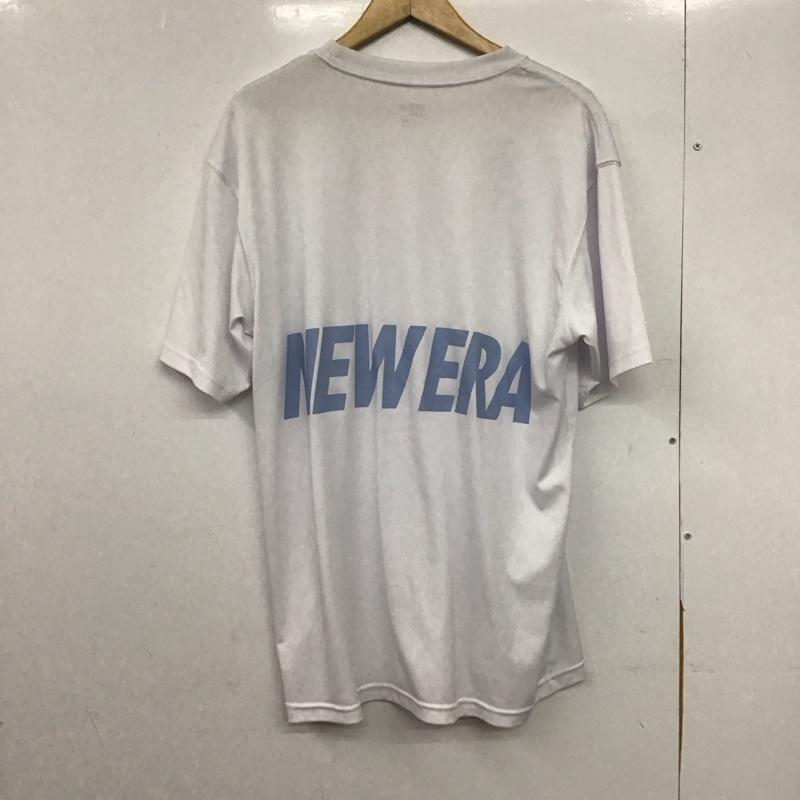 ニューエラ NEW ERA Tシャツ 半袖 半袖カットソー プリントTシャツ クルーネックカットソー XL ロゴ、文字 白 / ホワイト /  メンズ USED 古着 中古 10146767