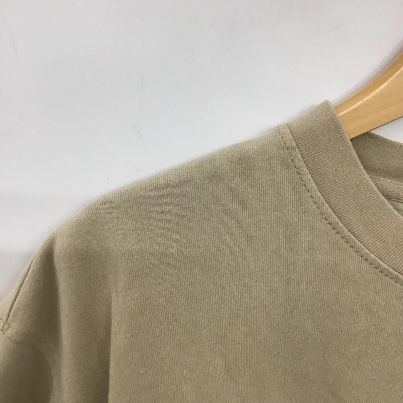 トミー ジーンズ TOMMY JEANS Tシャツ 半袖 半袖カットソー 刺繍Tシャツ クルーネックカットソー L ロゴ、文字 ベージュ / ベージュ /  メンズ USED 古着 中古 10134078