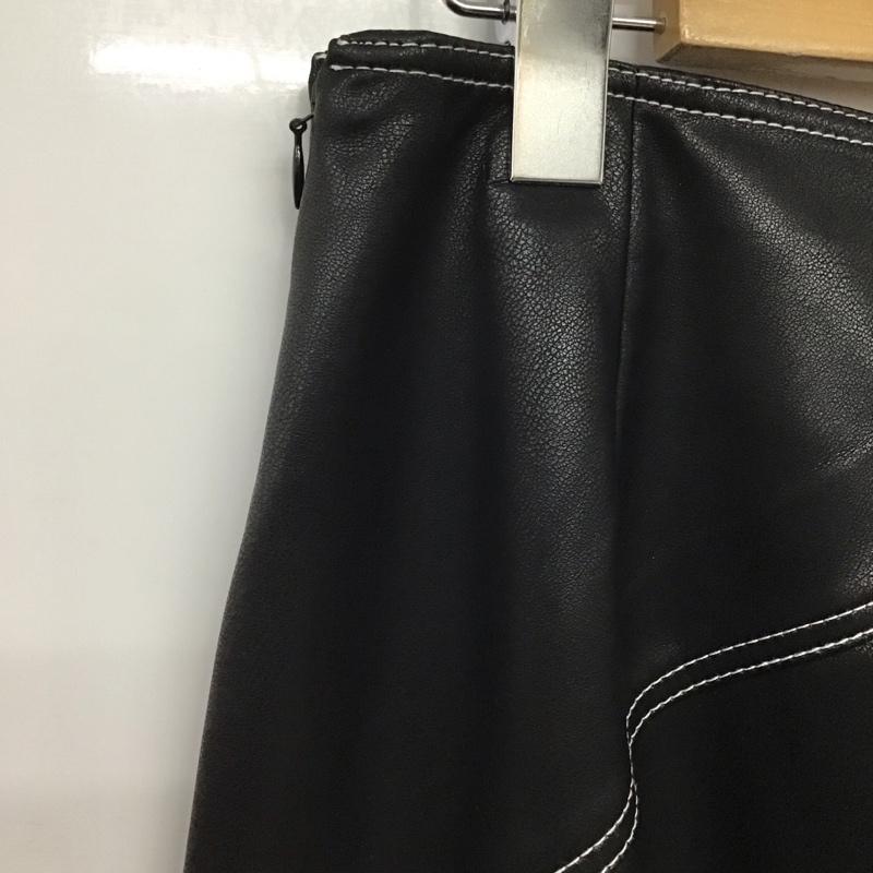 スライ SLY スカート ロングスカート 030DA031-0630 VEGAN LEATHER 2 無地 黒 / ブラック /  レディース USED 古着 中古 10140585