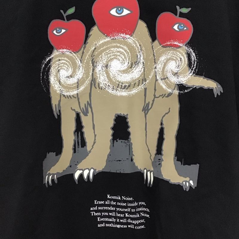 ジーユー GU Tシャツ 半袖 341-351036 グラフィックプリントTシャツ 半袖カットソー S プリント 黒 / ブラック /  メンズ USED 古着 中古 10148830