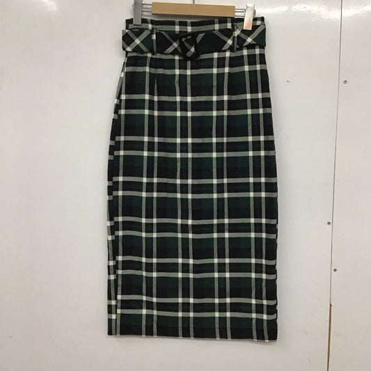 ザラティーアールエフ ZARA TRF スカート ロングスカート ロングスカート タイトスカート バックスリット チェック S チェック マルチカラー / マルチカラー /  レディース USED 古着 中古 10135581