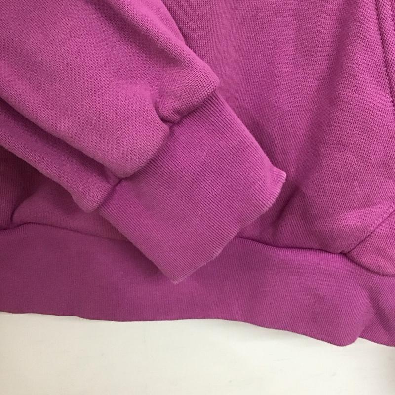 アディダス adidas パーカー 長袖 hs8894 スウェット プルオーバーパーカー S ロゴ、文字 紫 / パープル /  レディース USED 古着 中古 10147696