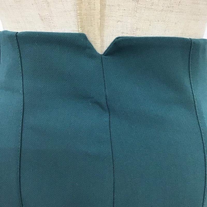 ザラ ZARA パンツ スラックス スラックス ワイドパンツ センタータックパンツ XS 無地 緑 / グリーン /  レディース USED 古着 中古 10118519