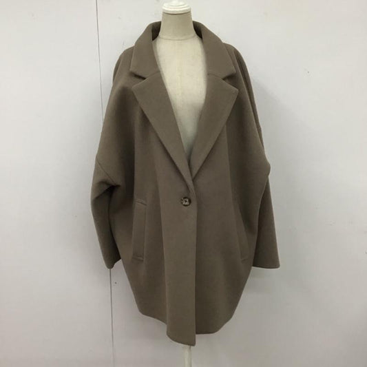 ローリーズファーム LOWRYS FARM コート コート一般 FREE 無地 茶 / ブラウン /  レディース USED 古着 中古 10122253