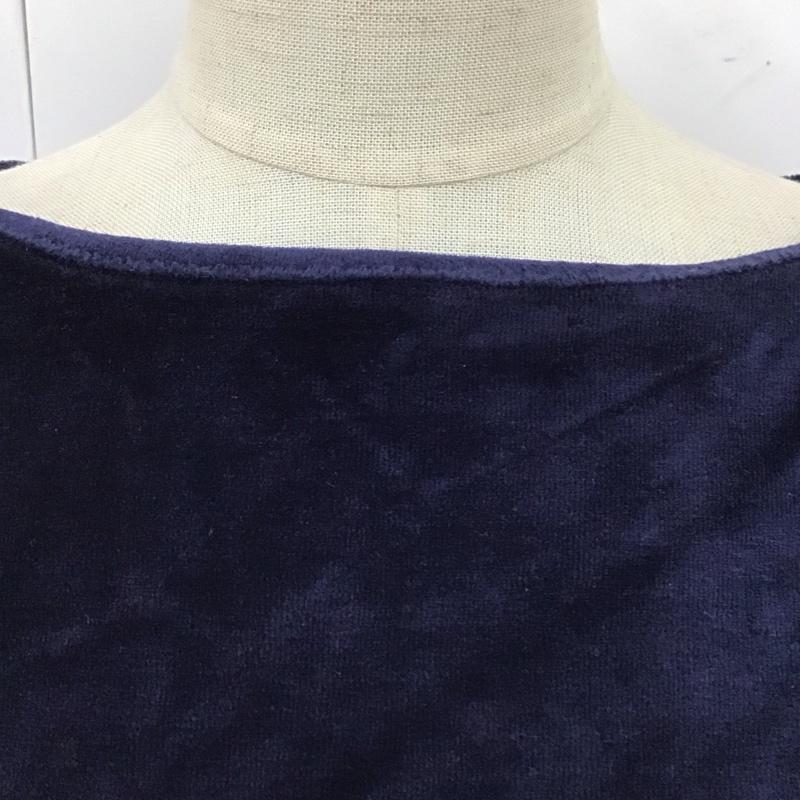 ローリーズファーム LOWRYS FARM カットソー 長袖 M 無地 紺 / ネイビー /  レディース USED 古着 中古 10121250