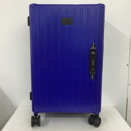 アンドフラット &.FLAT スーツケース、トランク スーツケース、トランク FL14-4-00001 折りたたみ ハードキャリーバッグ キャリーケース 箱有 ロゴ、文字 青 / ブルー /  メンズ USED 古着 中古 10137504