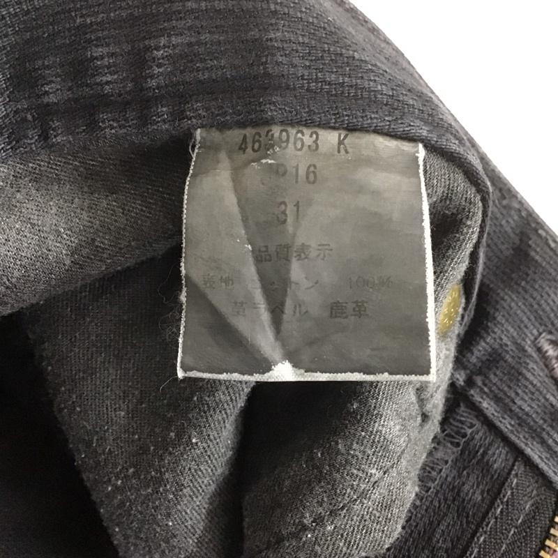 ポールスミスジーンズ Paul Smith JEANS パンツ デニム、ジーンズ カジュアルパンツ ストレートパンツ ジーンズ 31インチ 無地 黒 / ブラック /  メンズ USED 古着 中古 10107197