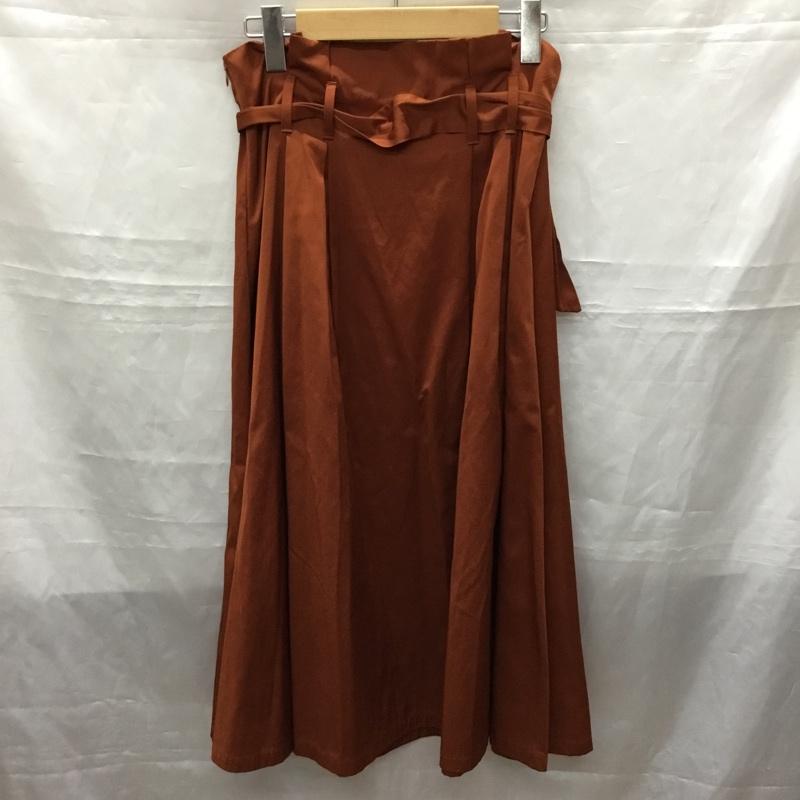 ザラウーマン ZARA WOMAN スカート ロングスカート ロングスカート フレアスカート カジュアルスカート S 無地 茶 / ブラウン /  レディース USED 古着 中古 10115801