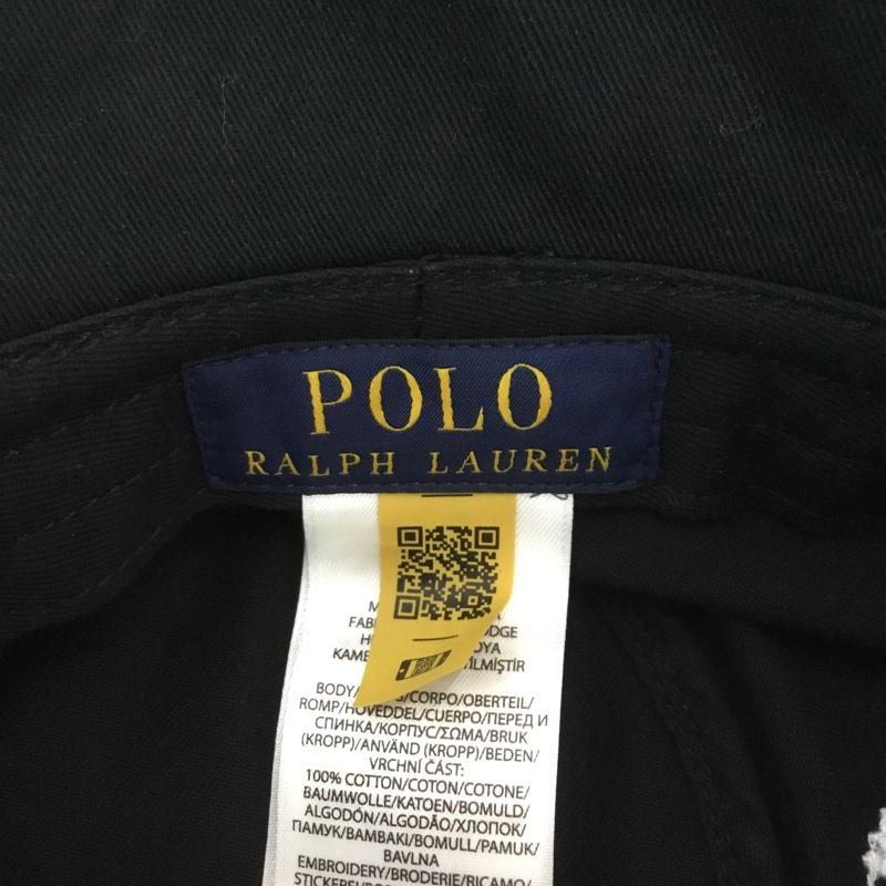 ポロラルフローレン POLO RALPH LAUREN 帽子 ハット バケットハット ロゴ 総柄 黒 / ブラック /  メンズ USED 古着 中古 10138127