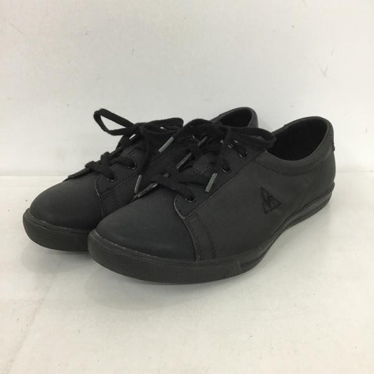 ルコックスポルティフ le coq sportif スニーカー スニーカー QFM-7105BK 23.5cm 23.5cm ワンポイント 黒 / ブラック /  レディース USED 古着 中古 10150218