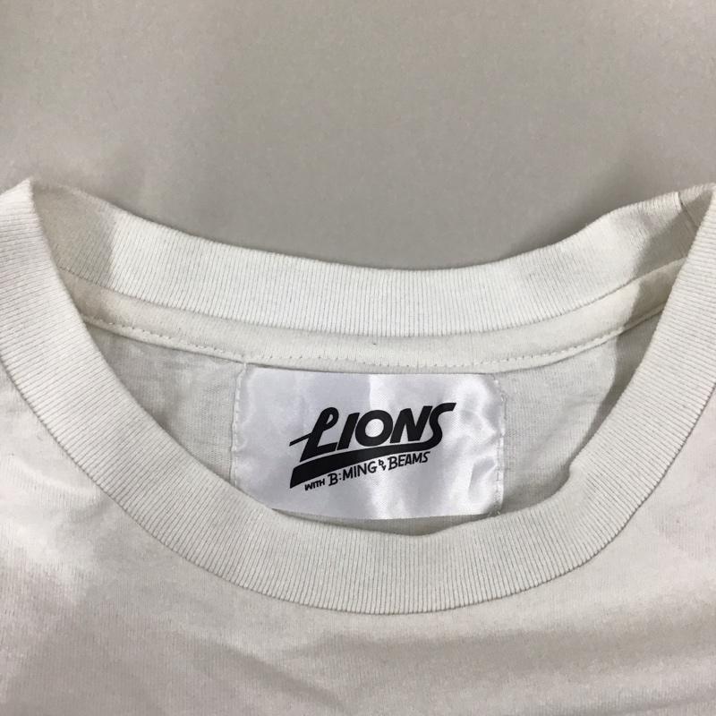 ビーミング バイ ビームス B:MING by BEAMS Tシャツ 半袖 半袖カットソー プリントTシャツ クルーネックカットソー lions L ロゴ、文字 白 / ホワイト /  メンズ USED 古着 中古 10116179