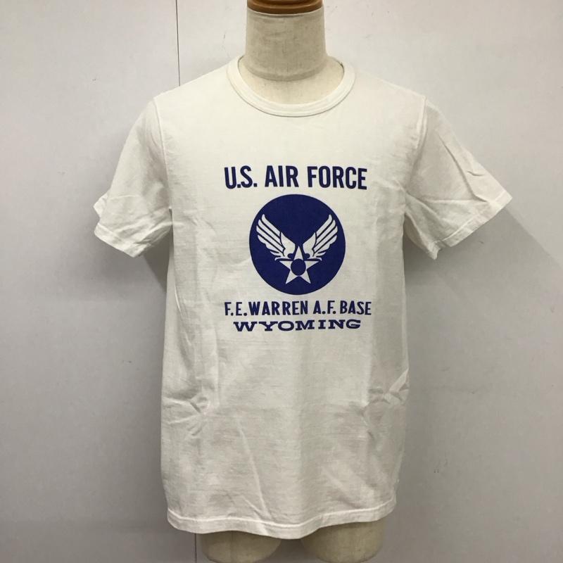 ザリアルマッコイズ THE REAL McCOY S Tシャツ 半袖 クルーネック U.S.AIRFORCE 40 ロゴ、文字 白 / ホワイト /  メンズ USED 古着 中古 10115595