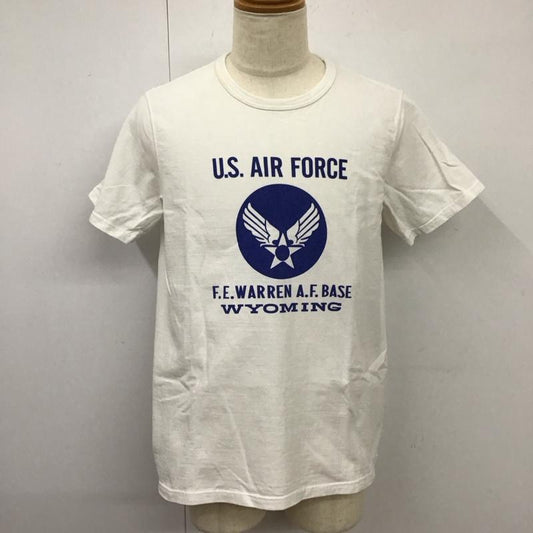 ザリアルマッコイズ THE REAL McCOY S Tシャツ 半袖 クルーネック U.S.AIRFORCE 40 ロゴ、文字 白 / ホワイト /  メンズ USED 古着 中古 10115595