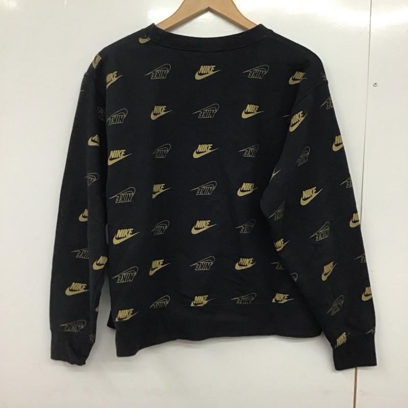 ナイキ NIKE トレーナー 長袖 bv4995-010 XL ロゴ、文字 X プリント 黒 / ブラック /  レディース USED 古着 中古 10146775