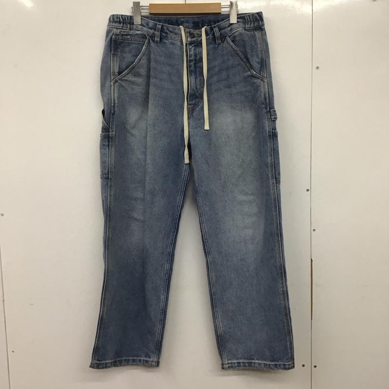 ノーティカ NAUTICA パンツ デニム、ジーンズ デニムパンツ ワイドパンツ カジュアルパンツ L 無地 インディゴ / インディゴ /  メンズ USED 古着 中古 10137487
