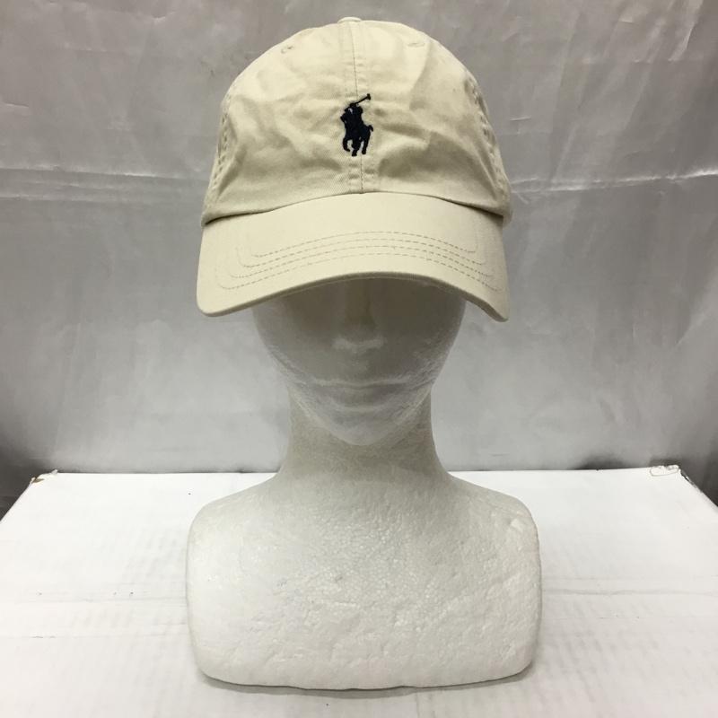 ポロバイラルフローレン Polo by RALPH LAUREN 帽子 キャップ ロゴ ワンポイント ベージュ / ベージュ /  メンズ USED 古着 中古 10111823