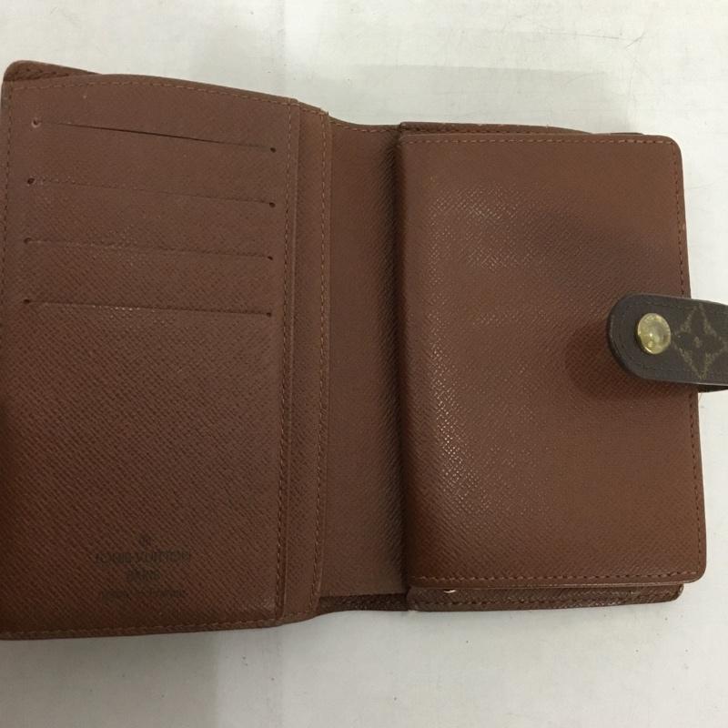 ルイヴィトン LOUIS VUITTON 財布 二つ折り モノグラム ポルトフォイユ ヴィエノワ がま口 箱有 総柄 茶 / ブラウン /  レディース USED 古着 中古 10149866