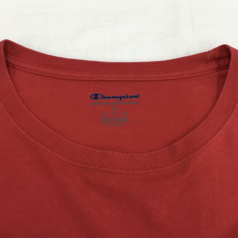 チャンピオン Champion Tシャツ 長袖 Champion 長袖Tシャツ XL プリント 赤 / レッド /  メンズ USED 古着 中古 10129897