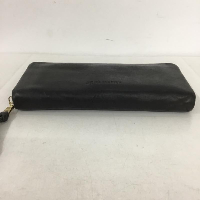 ノーティアム NAUGHTIAM 財布 長財布 ラウンドファスナー レザー ロゴ、文字 黒 / ブラック /  メンズ USED 古着 中古 10143927