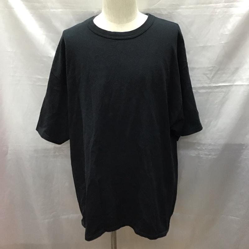 チャンピオン Champion Tシャツ 半袖 半袖カットソー プリントTシャツ クルーネックカットソー XL ロゴ、文字 黒 / ブラック /  メンズ USED 古着 中古 10120497