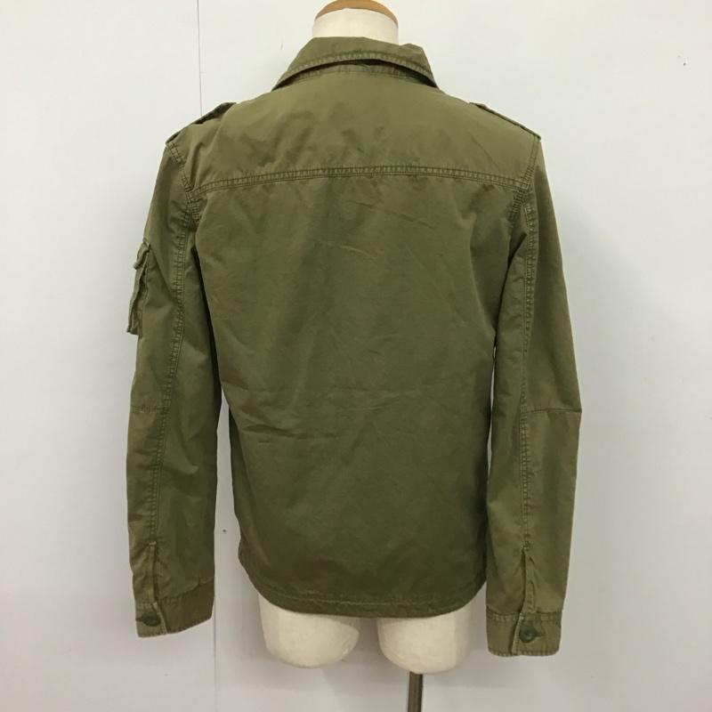 アメリカンイーグル AMERICANEAGLE ジャケット、上着 ジャンパー、ブルゾン ジップアップジャケット ジャンパー ジャケット ミリタリージャケット アウター S 無地 カーキ / カーキ /  メンズ USED 古着 中古 10123872