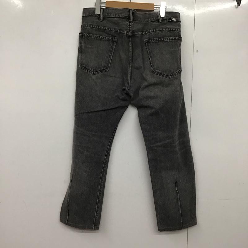 イエスタディズトゥモロウ YSTRD S TMRRW パンツ デニム、ジーンズ デニムパンツ スリムパンツ カジュアルパンツ 34インチ ダメージ加工 ダークグレー / ダークグレー /  メンズ USED 古着 中古 10144597