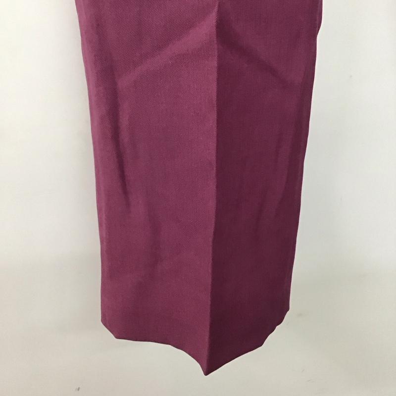 ローリーズファーム LOWRYS FARM パンツ スラックス スラックスパンツ スリムパンツ センタータックパンツ M 無地 紫 / パープル /  レディース USED 古着 中古 10145393