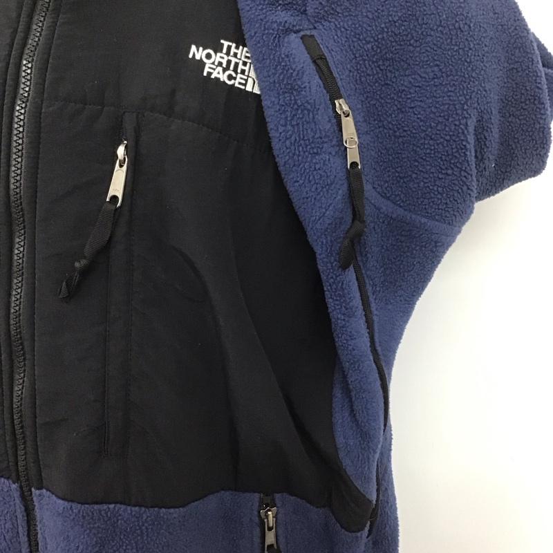 ザノースフェイス THE NORTH FACE ジャケット、上着 ジャンパー、ブルゾン フリースジャケット L ロゴ、文字 黒 / ブラック / X 紺 / ネイビー /  メンズ USED 古着 中古 10124517
