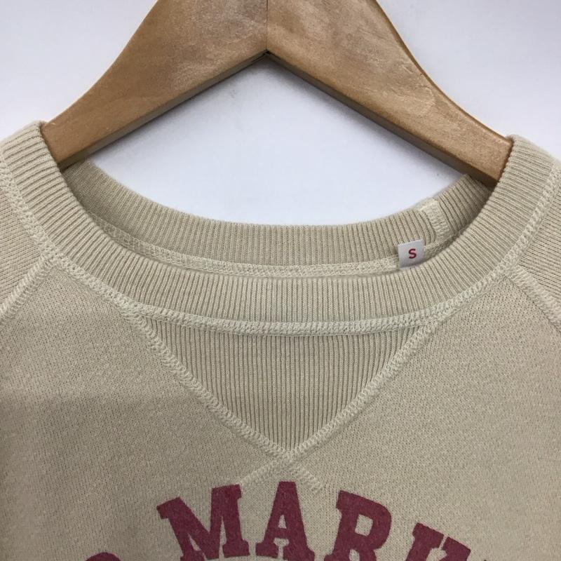 ハリウッドランチマーケット H.R MARKET トレーナー 半袖 半袖スウェットカットソー クルーネックカットソー プリントカットソー S ロゴ、文字 ベージュ / ベージュ /  メンズ USED 古着 中古 10141465