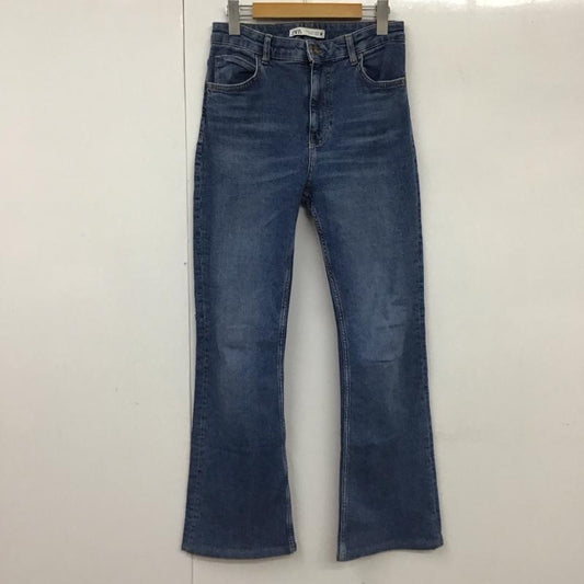 ザラ ZARA パンツ デニム、ジーンズ 36 無地 水色 / ライトブルー /  レディース USED 古着 中古 10131192