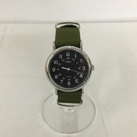 タイメックス TIMEX 腕時計 アナログ（クォーツ式） CR2016CELL 無地 カーキ / カーキ /  メンズ USED 古着 中古 10128299